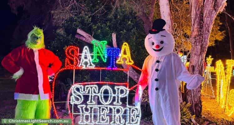 Christmas Light display at 127 Cross Street, Deception Bay