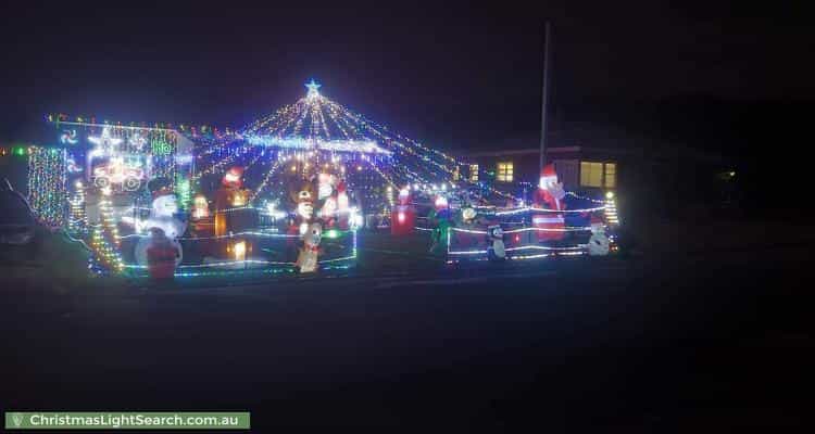 Christmas Light display at 26 Constance Street, Dunalley