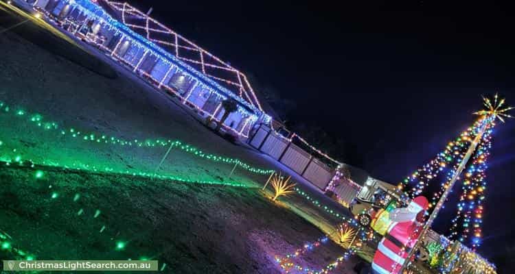 Christmas Light display at 9 Palomino Court, Roseworthy