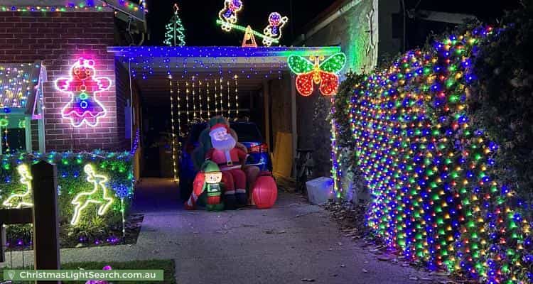 Christmas Light display at 7 James Street, Clarence Park