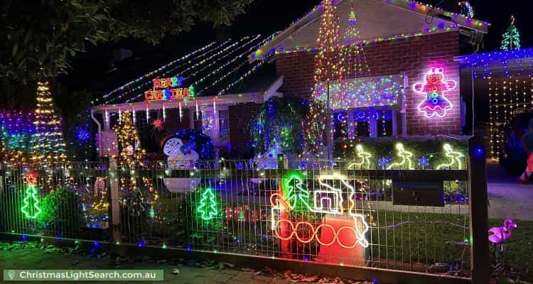 Christmas Light display at 7 James Street, Clarence Park