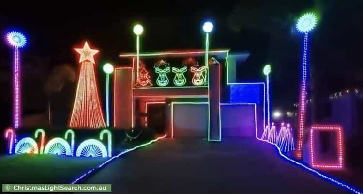 Christmas Light display at 33 Parker Avenue, Northgate