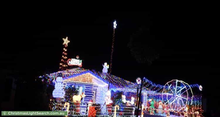 Christmas Light display at 14 Vantage Place, Redbank Plains
