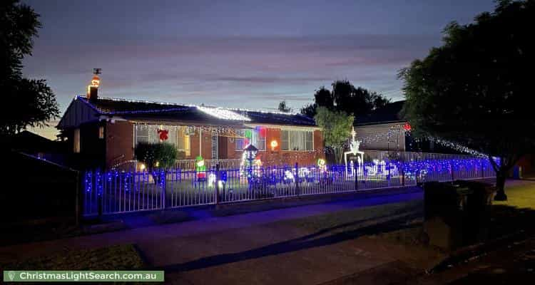 Christmas Light display at 44 Warrendine Street, Orange