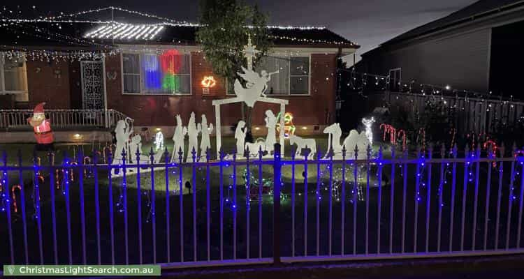 Christmas Light display at 44 Warrendine Street, Orange