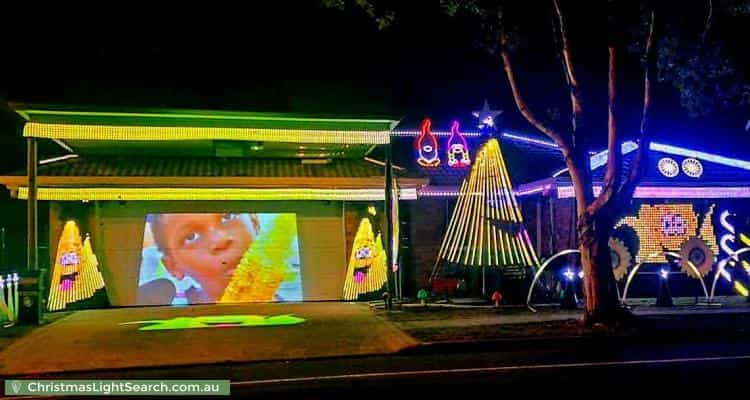 Christmas Light display at 86 College Way, Boondall