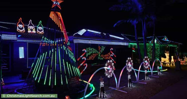 Christmas Light display at 86 College Way, Boondall