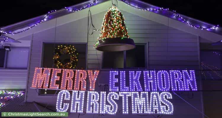 Christmas Light display at 16 Elkhorn Street, Mount Cotton