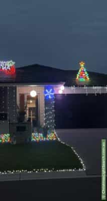 Christmas Light display at  Bloomfield Avenue, Park Ridge