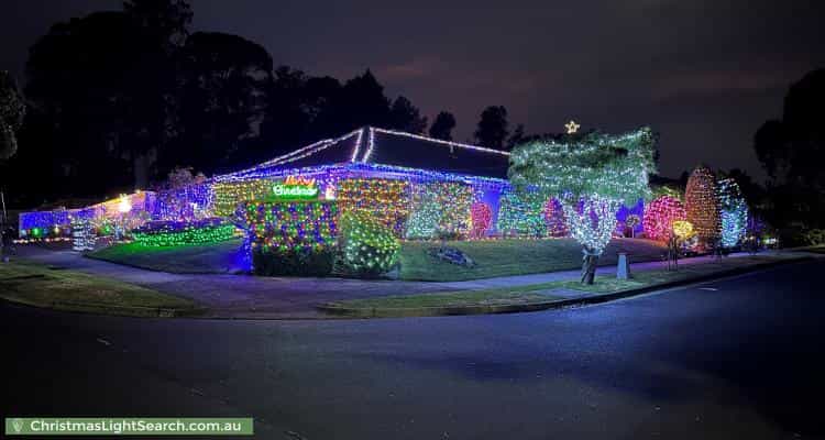 Christmas Light display at 13 Lascelle Drive, Vermont South