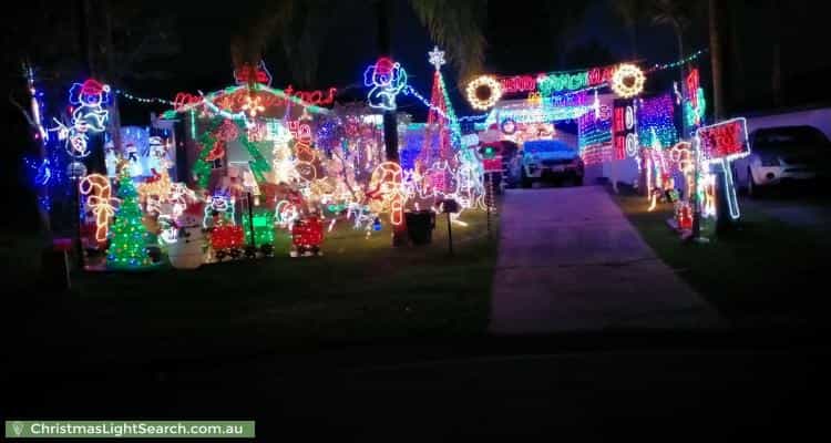 Christmas Light display at 14 Burrum Court, Eagleby