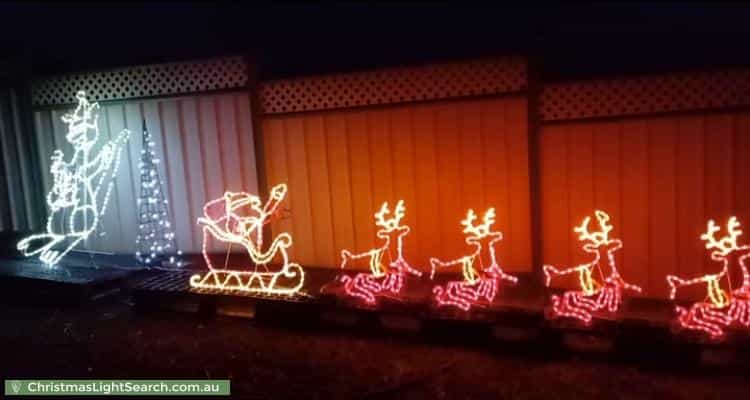 Christmas Light display at 41 Jacaranda Grove, Golden Grove