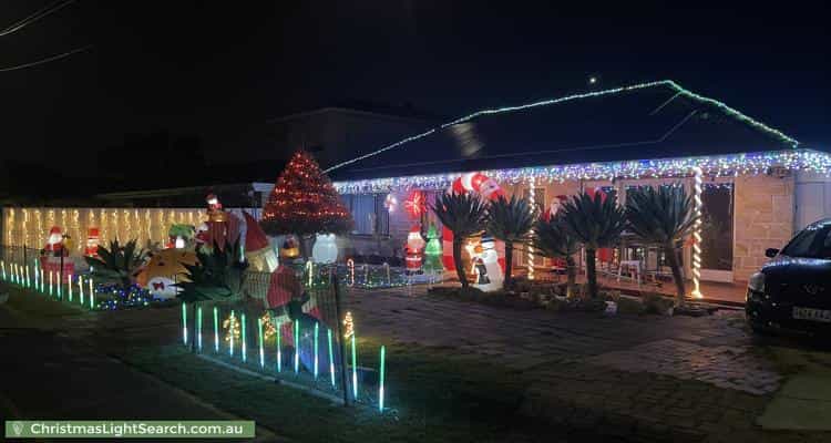 Christmas Light display at 39 Naretha Street, Holden Hill