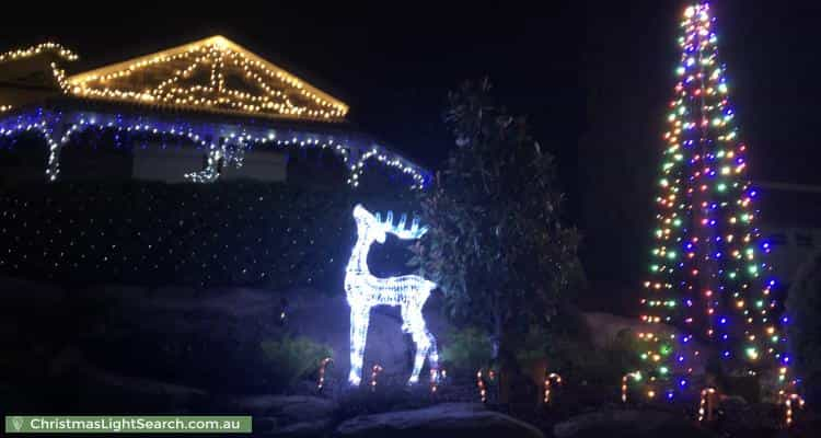 Christmas Light display at 18 Grandview Place, Blakeview