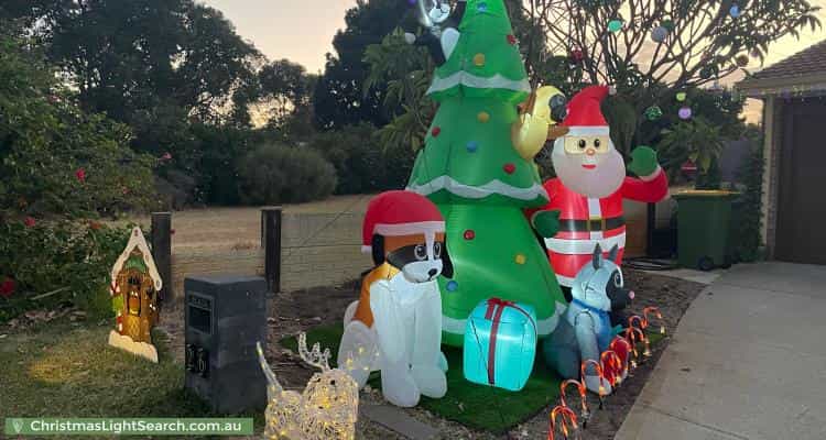 Christmas Light display at 26 Rossetti Court, North Lake