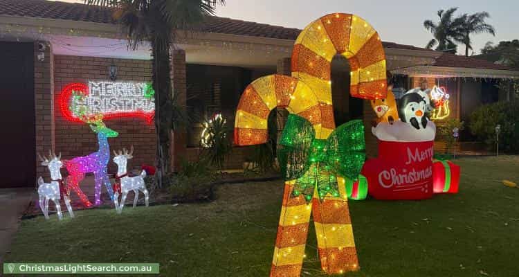 Christmas Light display at 26 Rossetti Court, North Lake