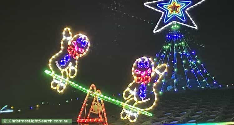 Christmas Light display at 21 Stockman Place, Walkley Heights