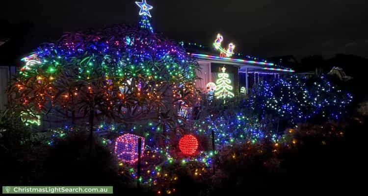 Christmas Light display at 21 Stockman Place, Walkley Heights