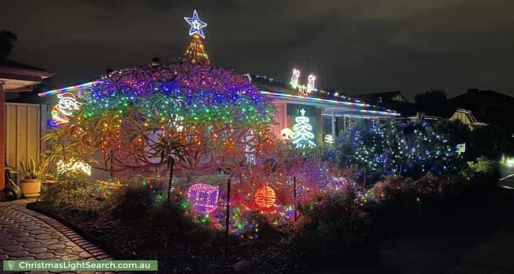 Christmas Light display at 21 Stockman Place, Walkley Heights