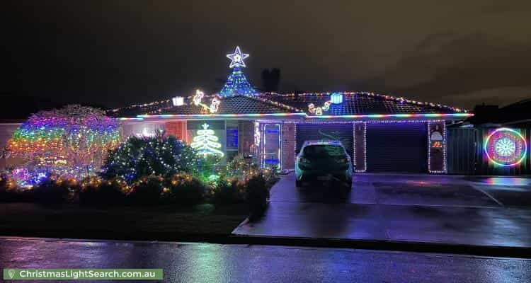 Christmas Light display at 21 Stockman Place, Walkley Heights