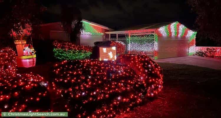 Christmas Light display at 23 Willowmead Way, Kelmscott