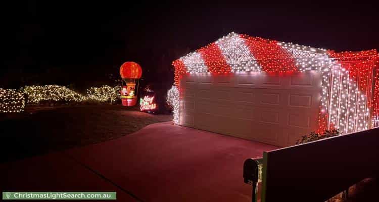 Christmas Light display at 23 Willowmead Way, Kelmscott
