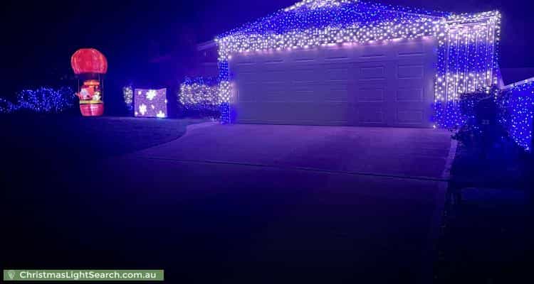 Christmas Light display at 23 Willowmead Way, Kelmscott