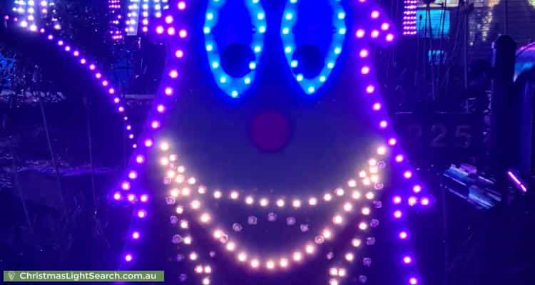 Christmas Light display at 225 Newman-Morris Circuit, Oxley