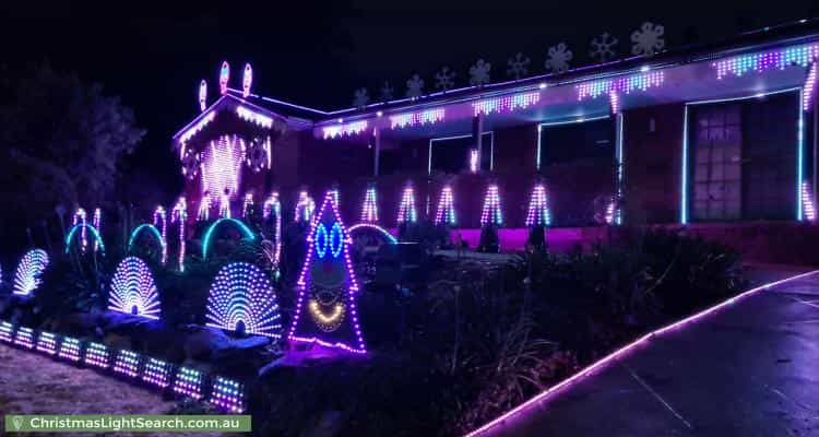 Christmas Light display at 225 Newman-Morris Circuit, Oxley