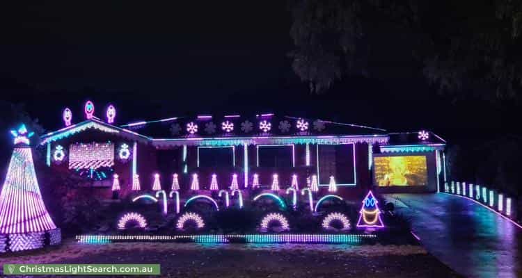Christmas Light display at 225 Newman-Morris Circuit, Oxley