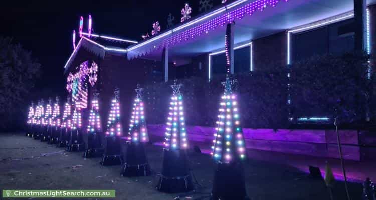 Christmas Light display at 225 Newman-Morris Circuit, Oxley