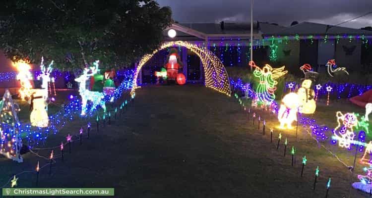 Christmas Light display at 2 Cook Place, Lesmurdie