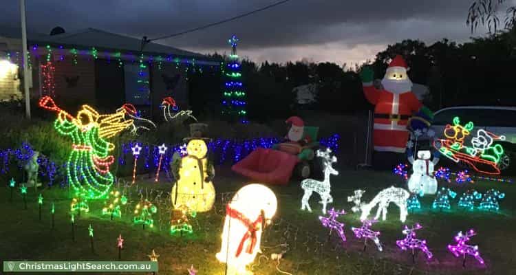 Christmas Light display at 2 Cook Place, Lesmurdie