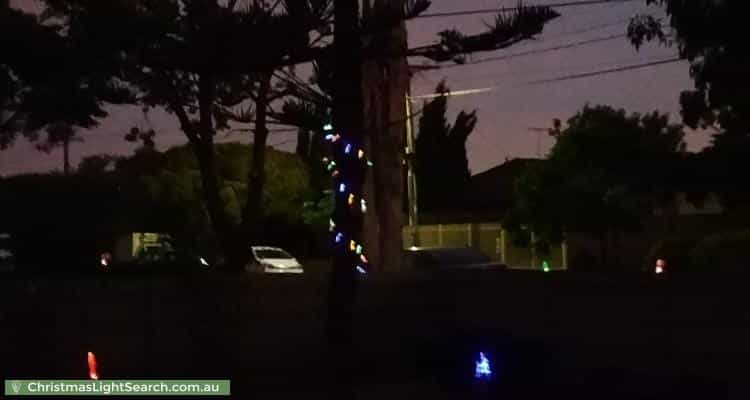 Christmas Light display at 76 Fox Street, Saint Albans