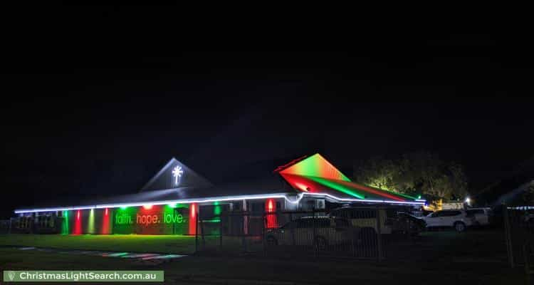 Christmas Light display at 62 Patterson Street, Malak