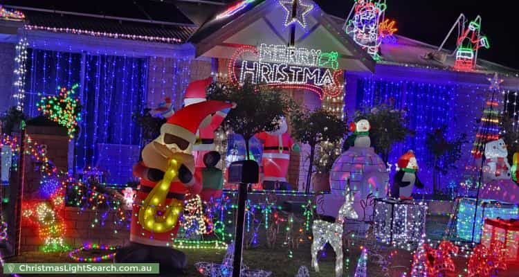 Christmas Light display at 3 Fernando Place, Safety Bay