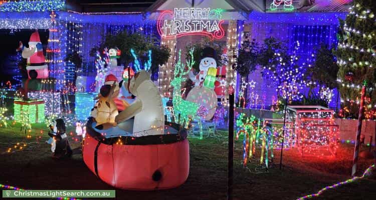 Christmas Light display at 3 Fernando Place, Safety Bay