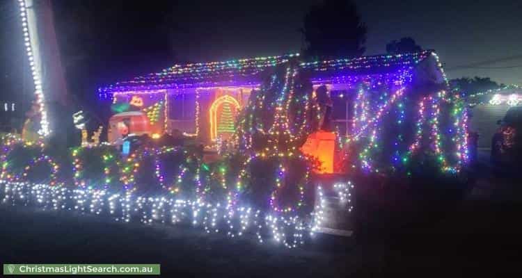 Christmas Light display at 42 Pennington Crescent, Calwell