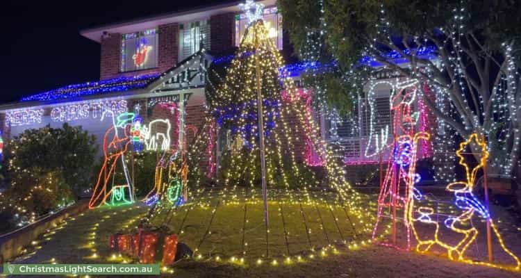 Christmas Light display at 15 Black Wattle Grove, Narellan Vale