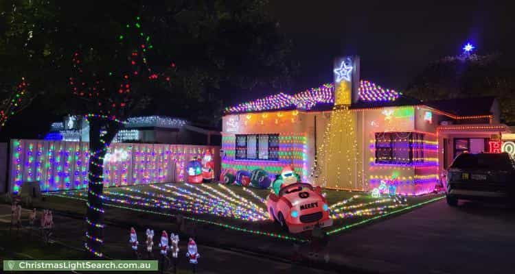 Christmas Light display at 102 Baker Street, Glengowrie