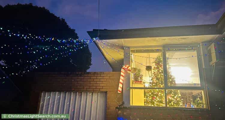 Christmas Light display at 21 Roberts Street, Glen Waverley