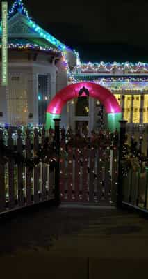 Christmas Light display at 41A Elizabeth Street, Mayfield
