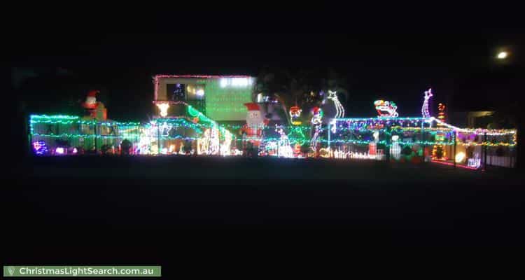 Christmas Light display at 48 Redford Street, Kingston