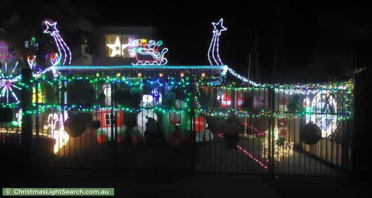 Christmas Light display at 48 Redford Street, Kingston