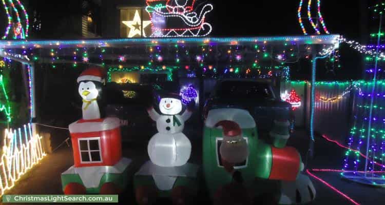 Christmas Light display at 48 Redford Street, Kingston