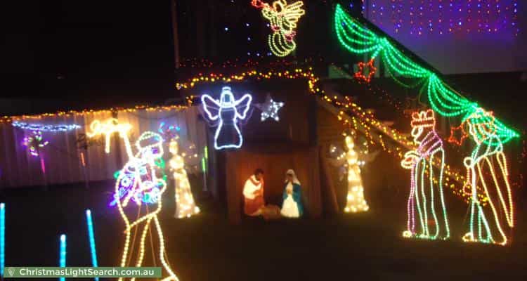Christmas Light display at 48 Redford Street, Kingston