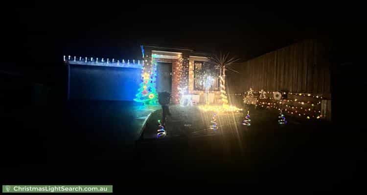 Christmas Light display at 23 Cascade Way, Pakenham