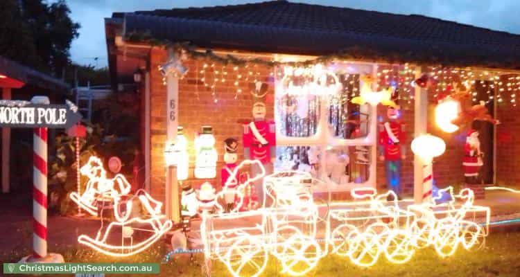 Christmas Light display at 66 Fleetwood Drive, Narre Warren