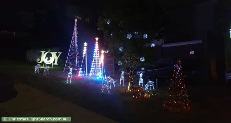 Christmas Light display at 4 Dowding Crescent, New Town