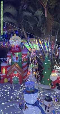 Christmas Light display at 14 Clark Terrace, Sandstone Point